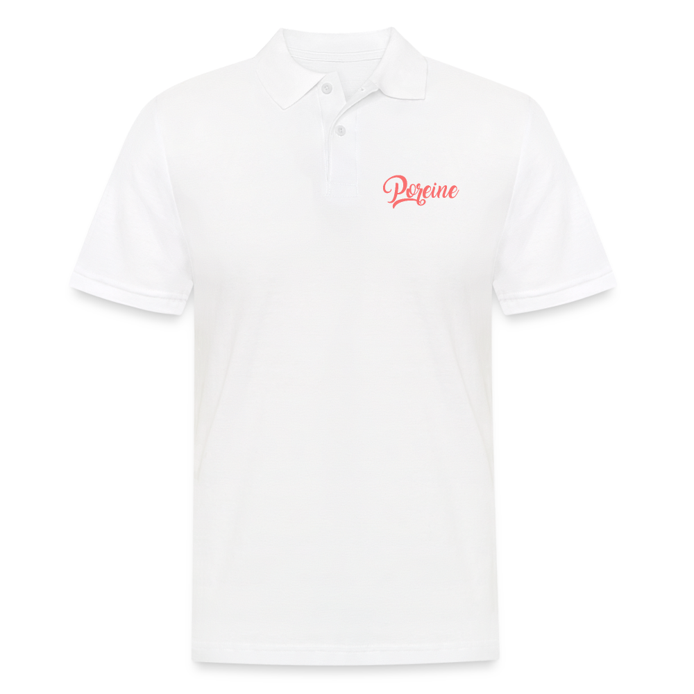 Perso Poreine - Polo Homme - blanc