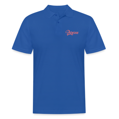 Perso Poreine - Polo Homme - bleu royal