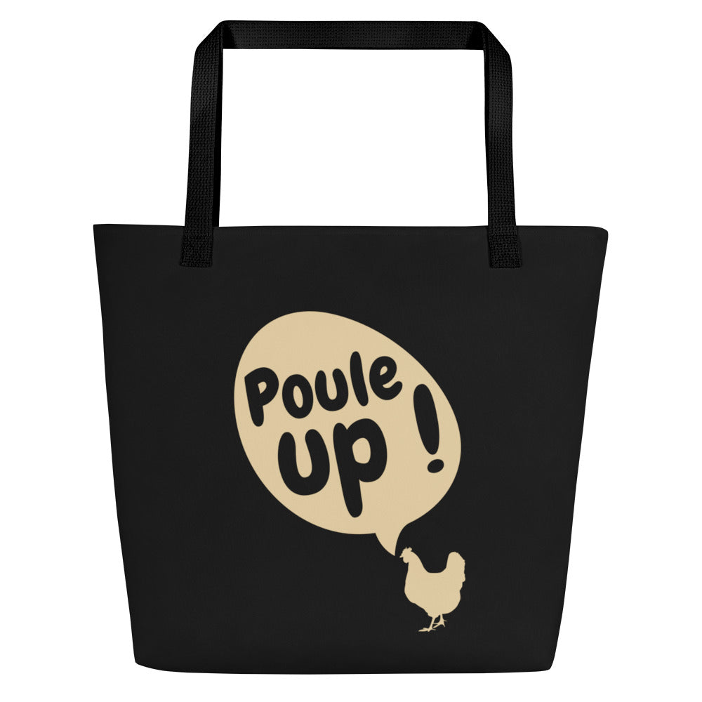 Poule up - Tote bag large all over