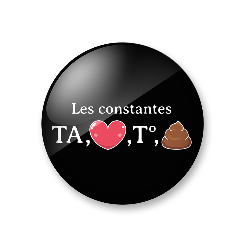 Les constantes - Lolo Le Soignant - Badge 58mm