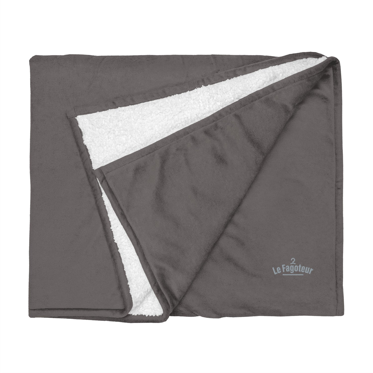 Le Fagoteur - Couverture sherpa Premium - Brodée