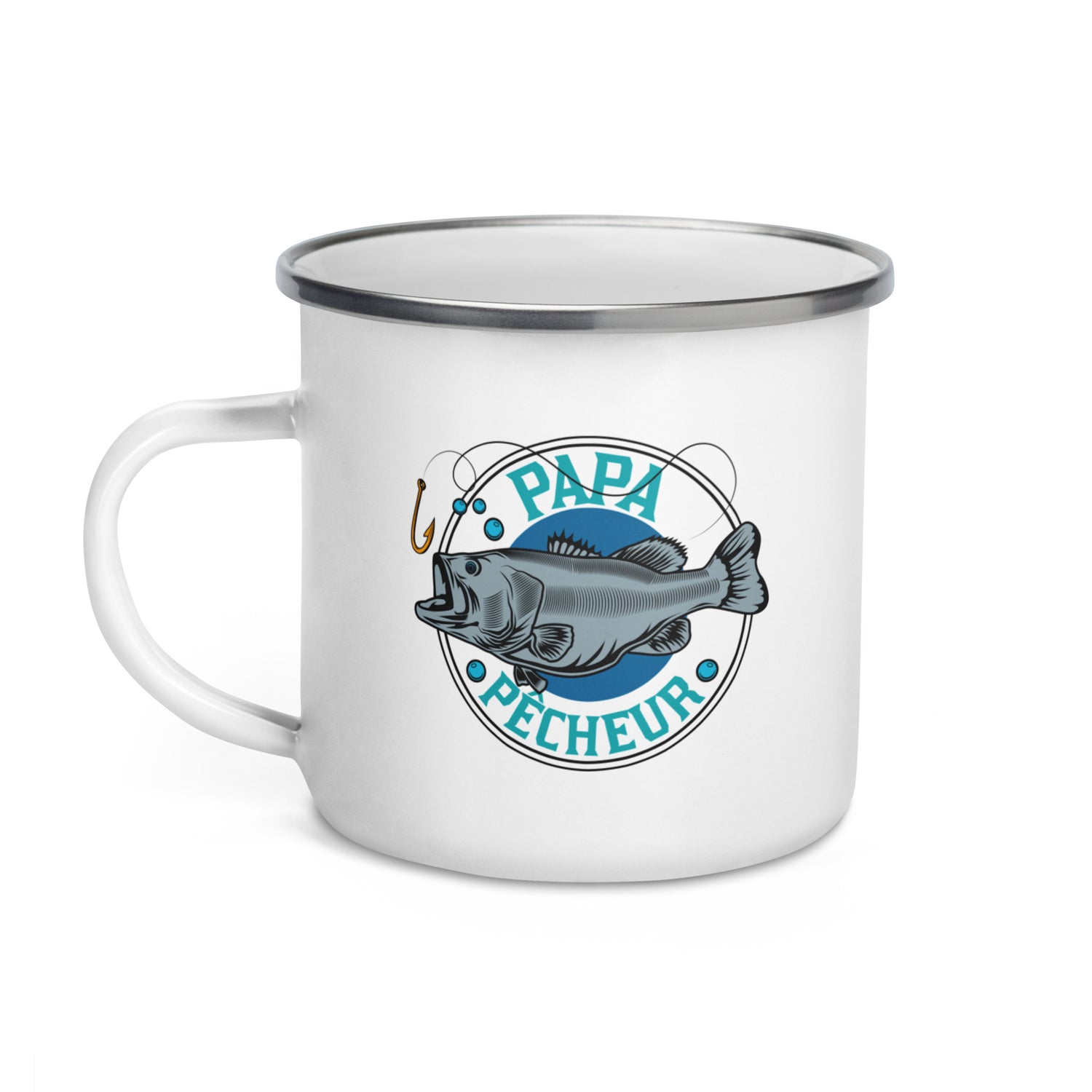 Papa pêcheur - Mug émaillé