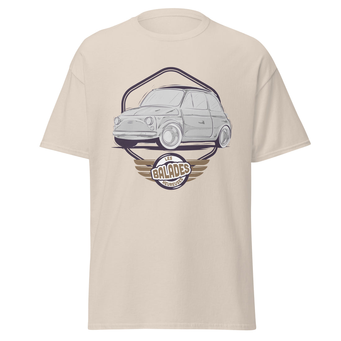 Les Balades Heureuses - Fiat 500 - T-shirt classique homme