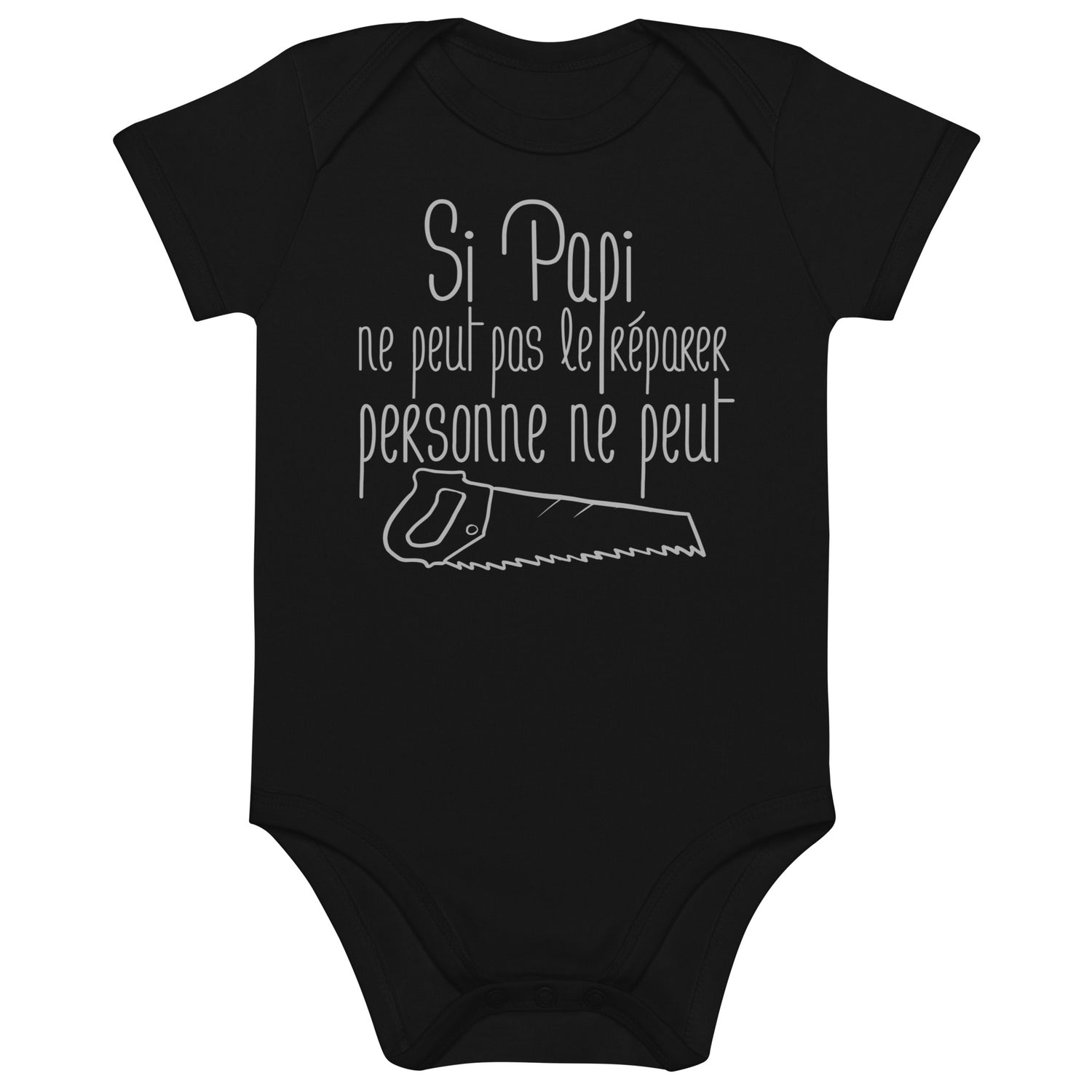 Si papi ne peut pas - Body en coton bio bébé