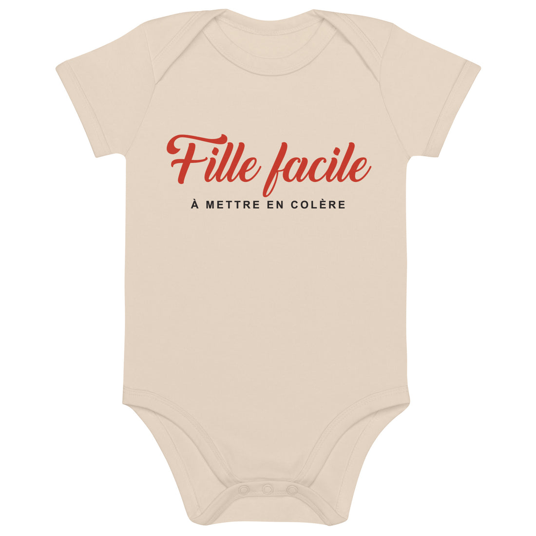 Fille facile - Body en coton bio bébé