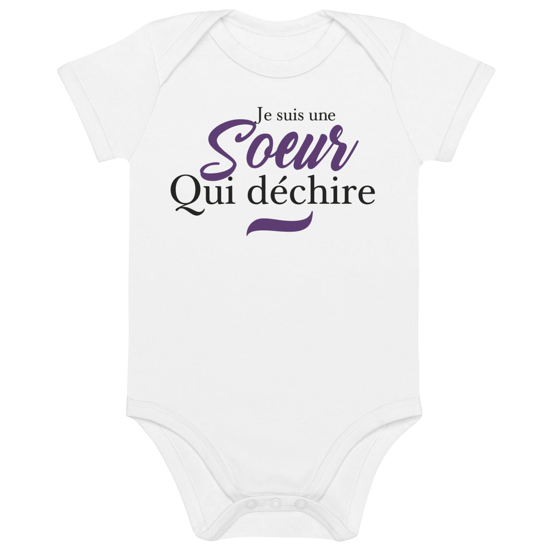 Sœur qui déchire - Body en coton bio bébé