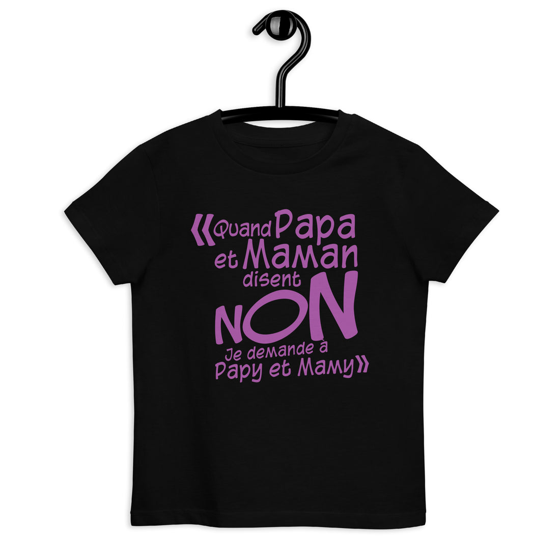 Je demande à papy et mamy - T-shirt en coton bio enfant