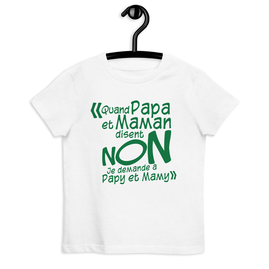 Je demande à papy et mamy - T-shirt en coton bio enfant