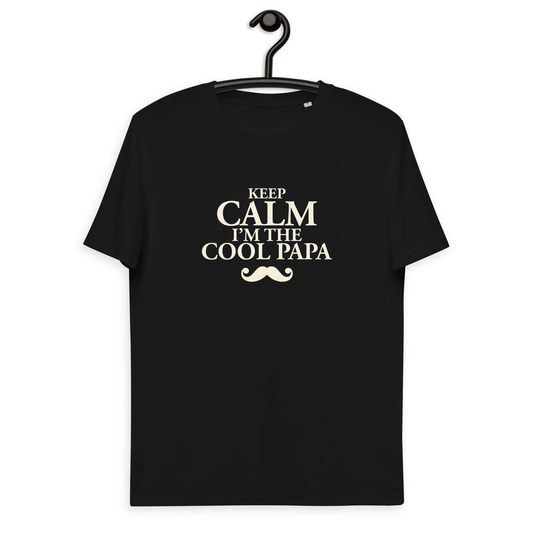 Keep calm papa -T-shirt unisexe en coton biologique