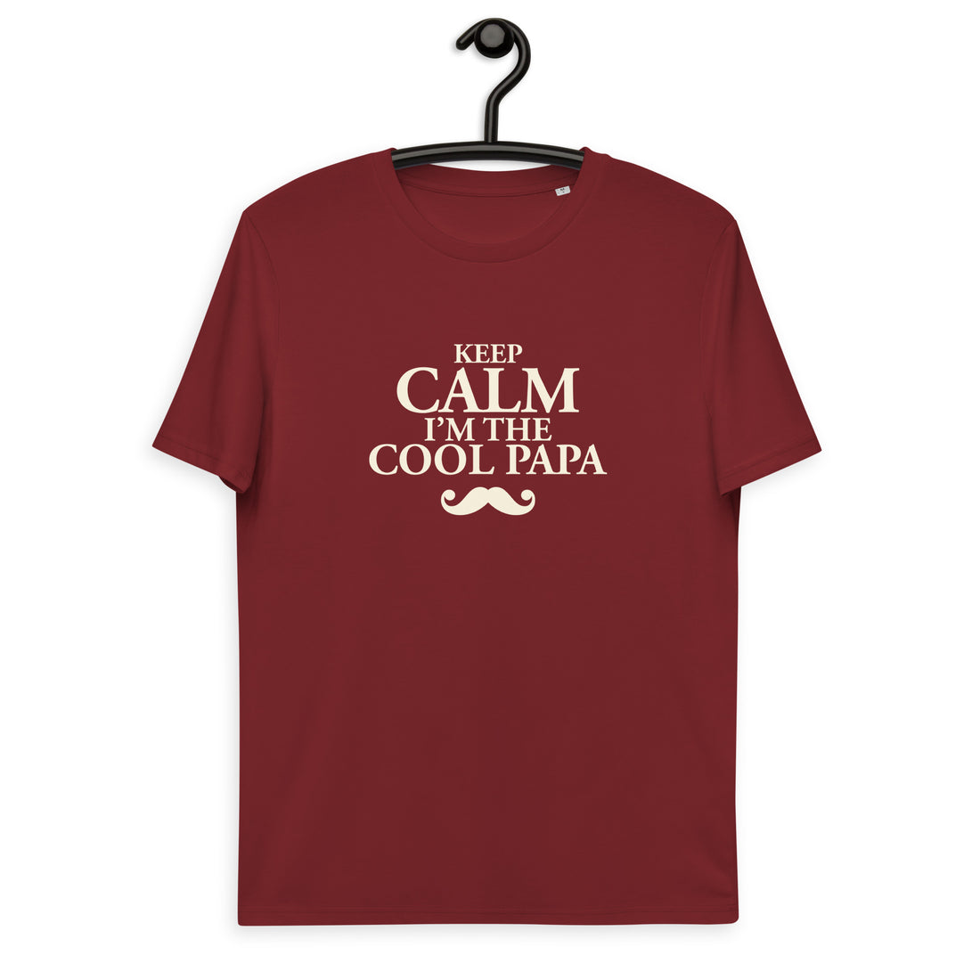 Keep calm papa -T-shirt unisexe en coton biologique