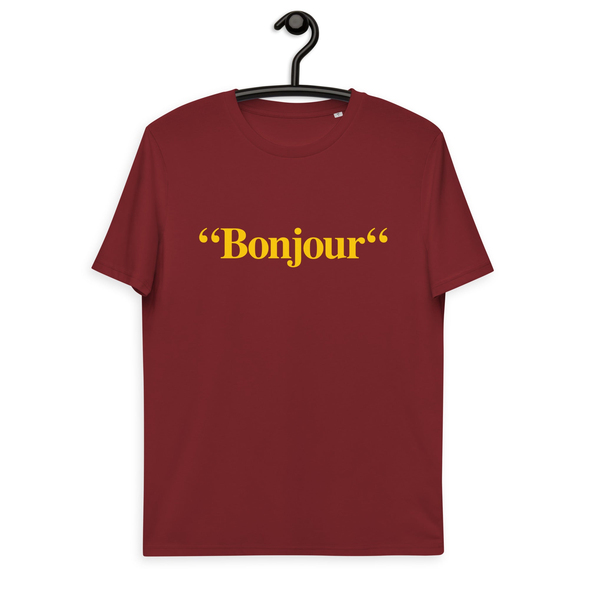 &quot;Bonjour&quot; - T-shirt unisexe en coton biologique