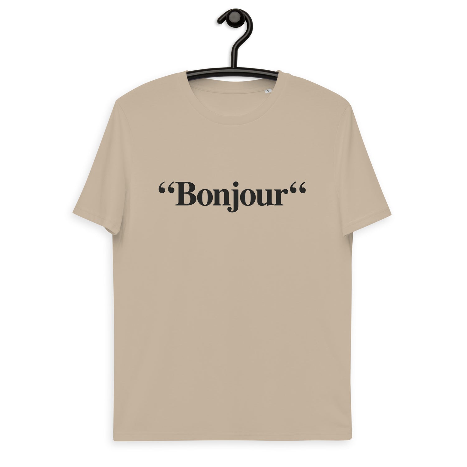 &quot;Bonjour&quot; - T-shirt unisexe en coton biologique