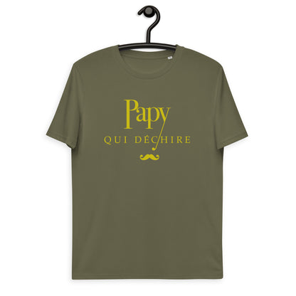 Papy qui déchire -  T-shirt unisexe en coton biologique