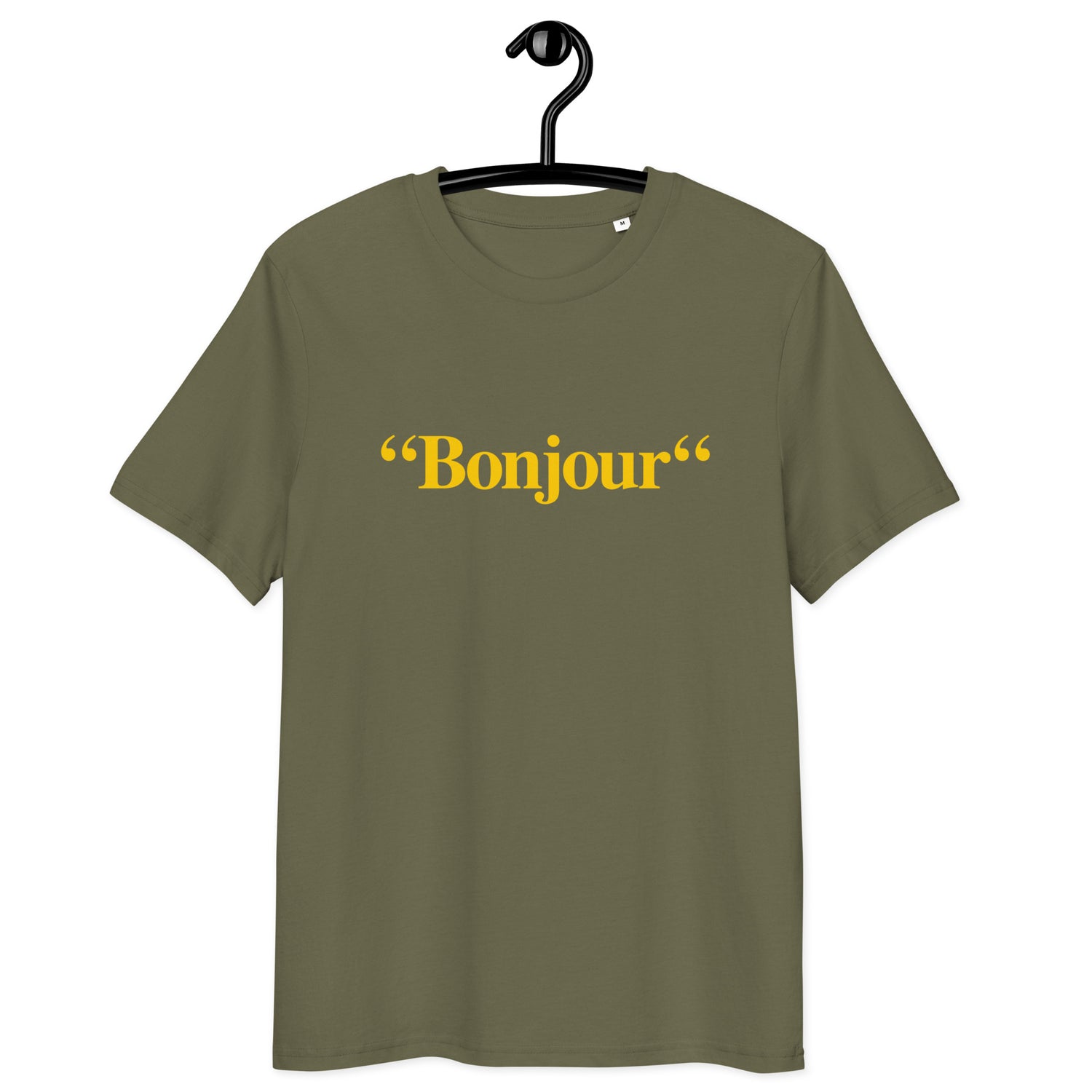 &quot;Bonjour&quot; - T-shirt unisexe en coton biologique