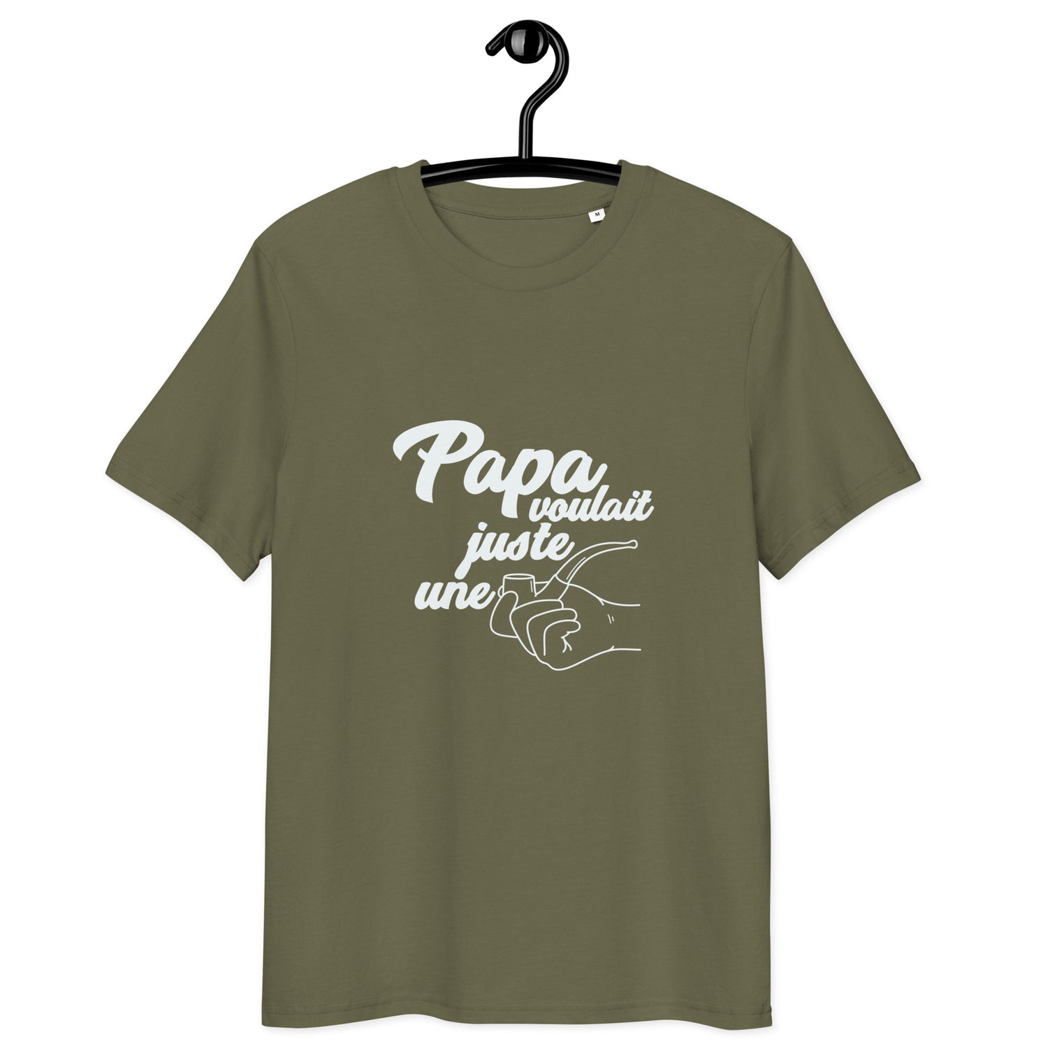 Papa voulait juste une pipe - T-shirt unisexe en coton biologique