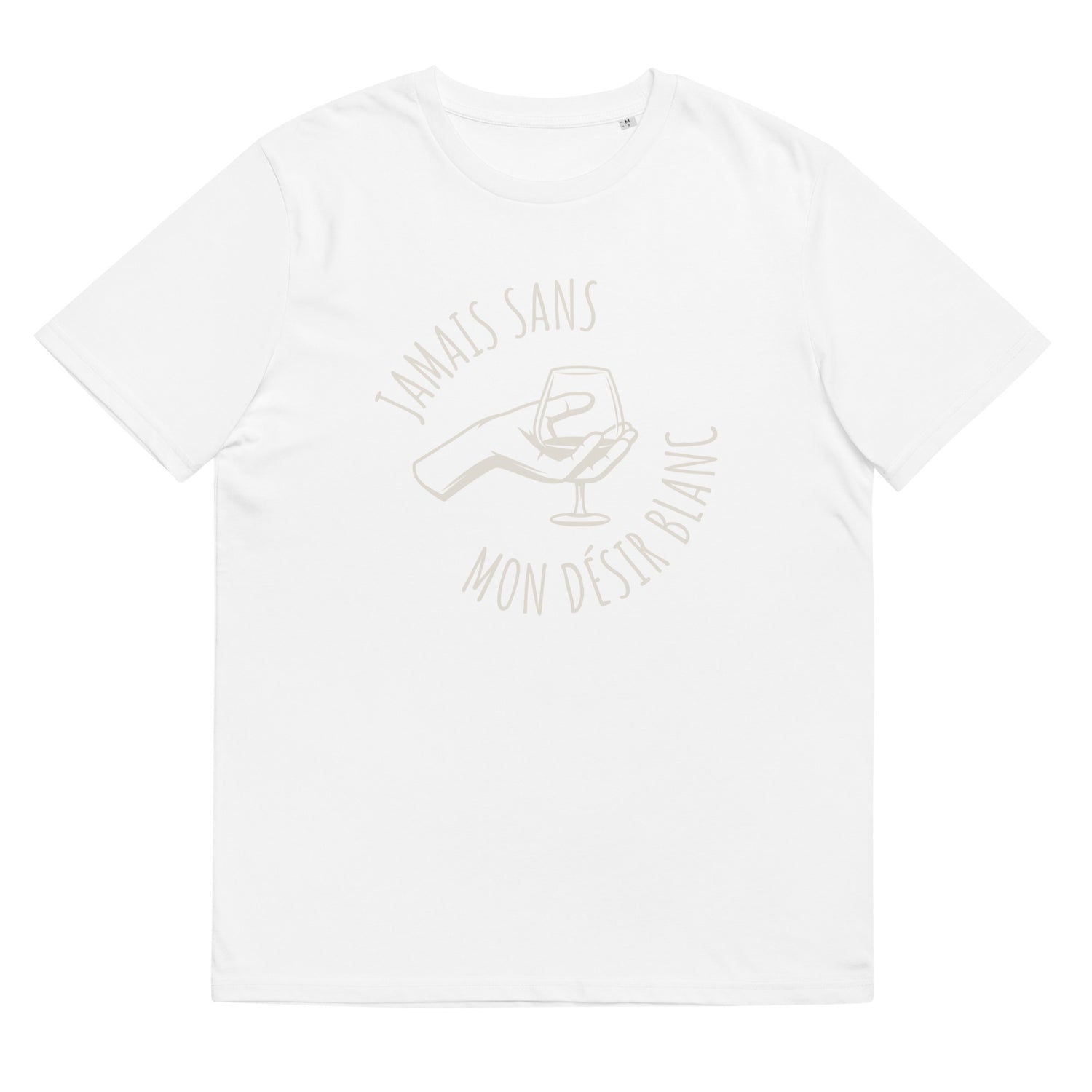 Jamais sans mon Désir Blanc - Unisex organic cotton t-shirt