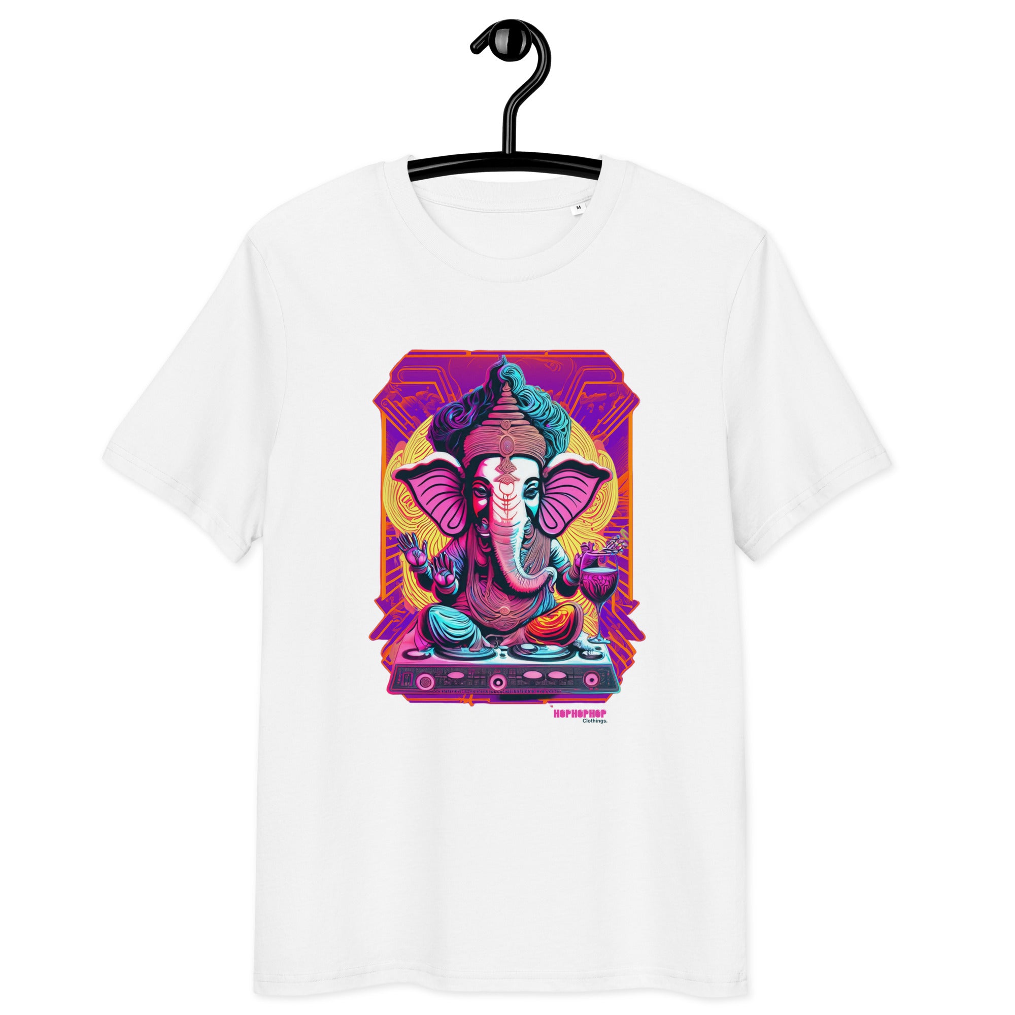 Hop Hop Hop - DVS - Ganesh Goa Vinas - T-shirt unisexe en coton biologique