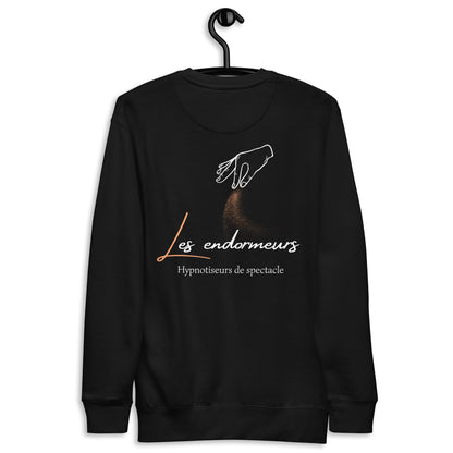 Les Endormeurs - Martial - Sweatshirt premium unisexe - Coeur et Dos