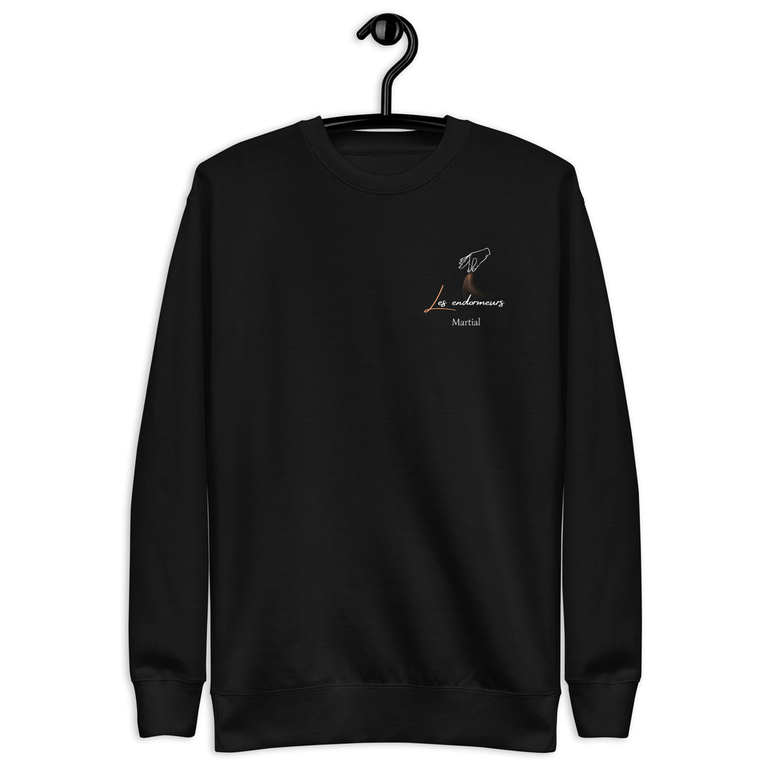 Les Endormeurs - Martial - Sweatshirt premium unisexe - Coeur et Dos