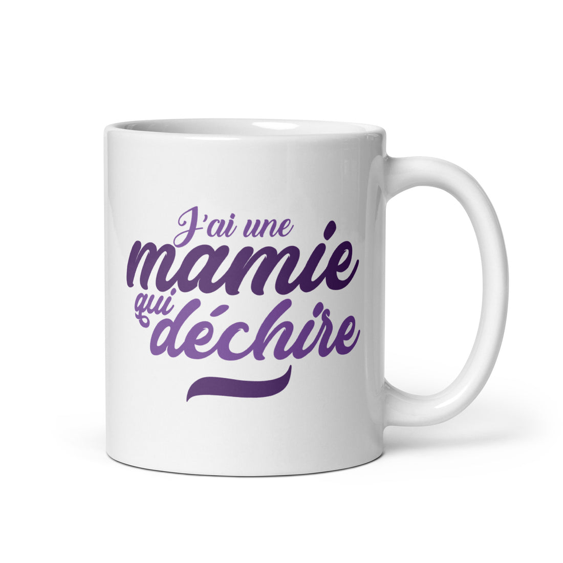 Mamie qui déchire - Mug Blanc Brillant