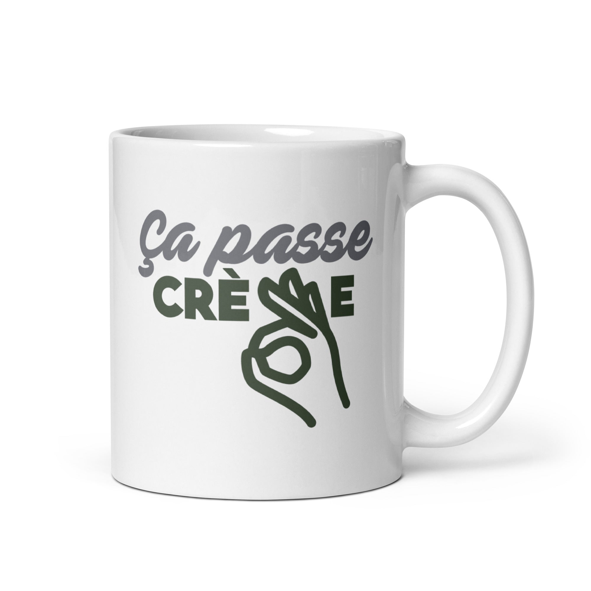 Ça passe crème - Mug Blanc Brillant