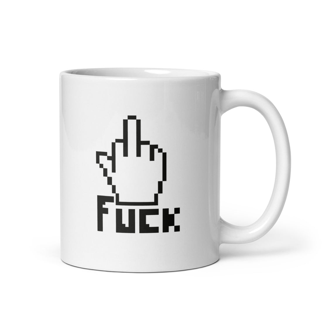 Fuck - Pixel - Mug Blanc Brillant