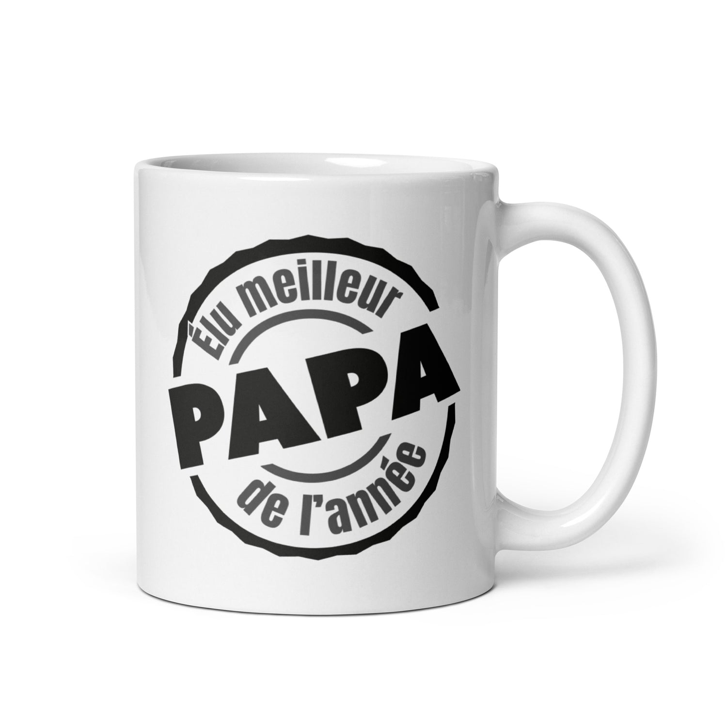 Elu-meilleur-papa - Mug Blanc Brillant