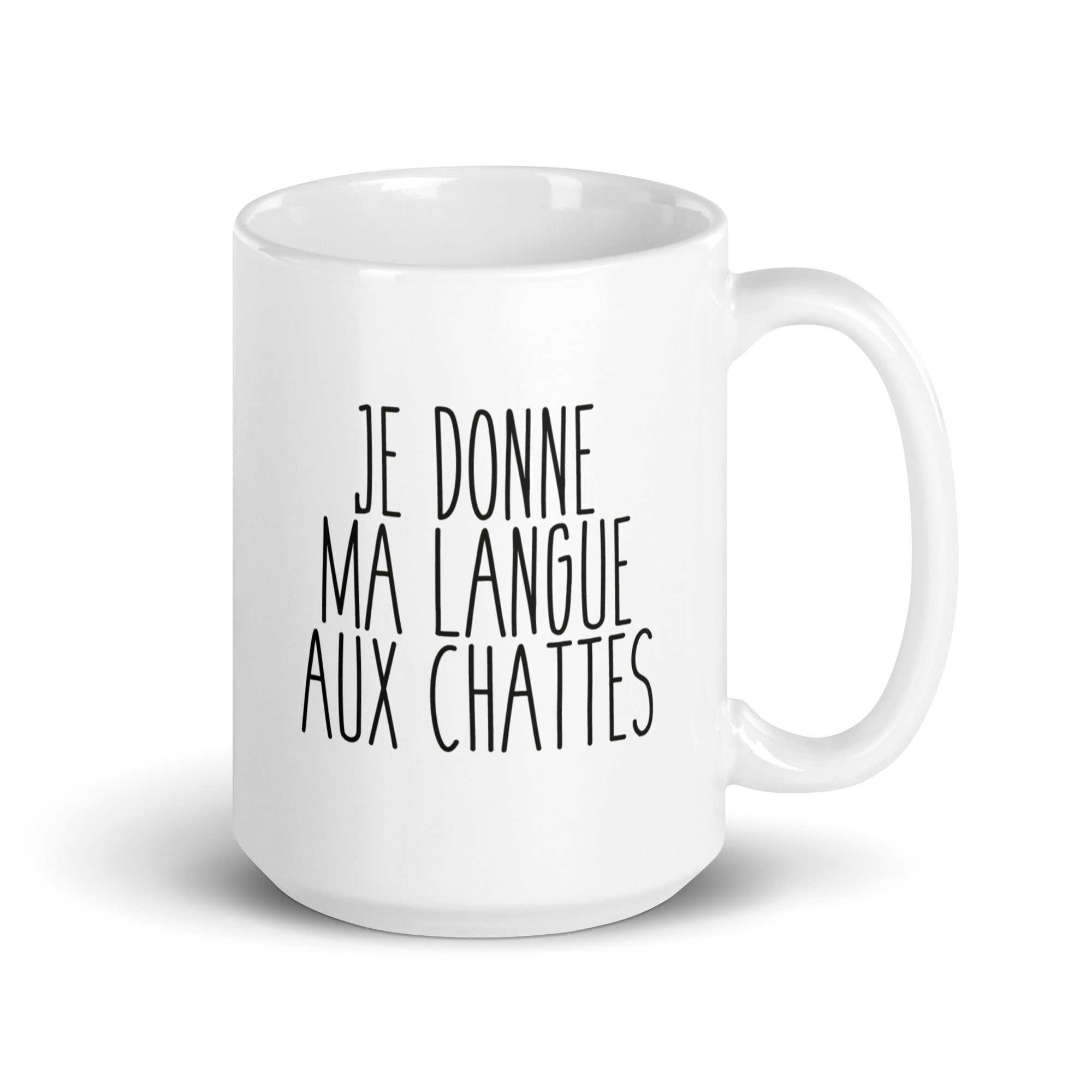 Je donne ma langue - Mug Blanc Brillant