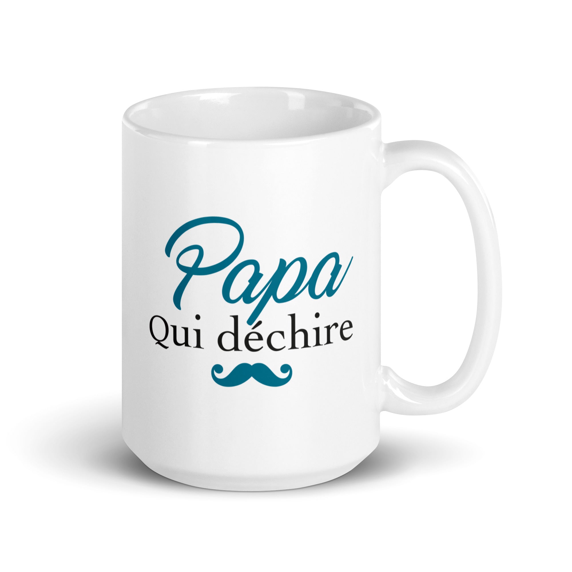 Papa qui déchire - Mug Blanc Brillant