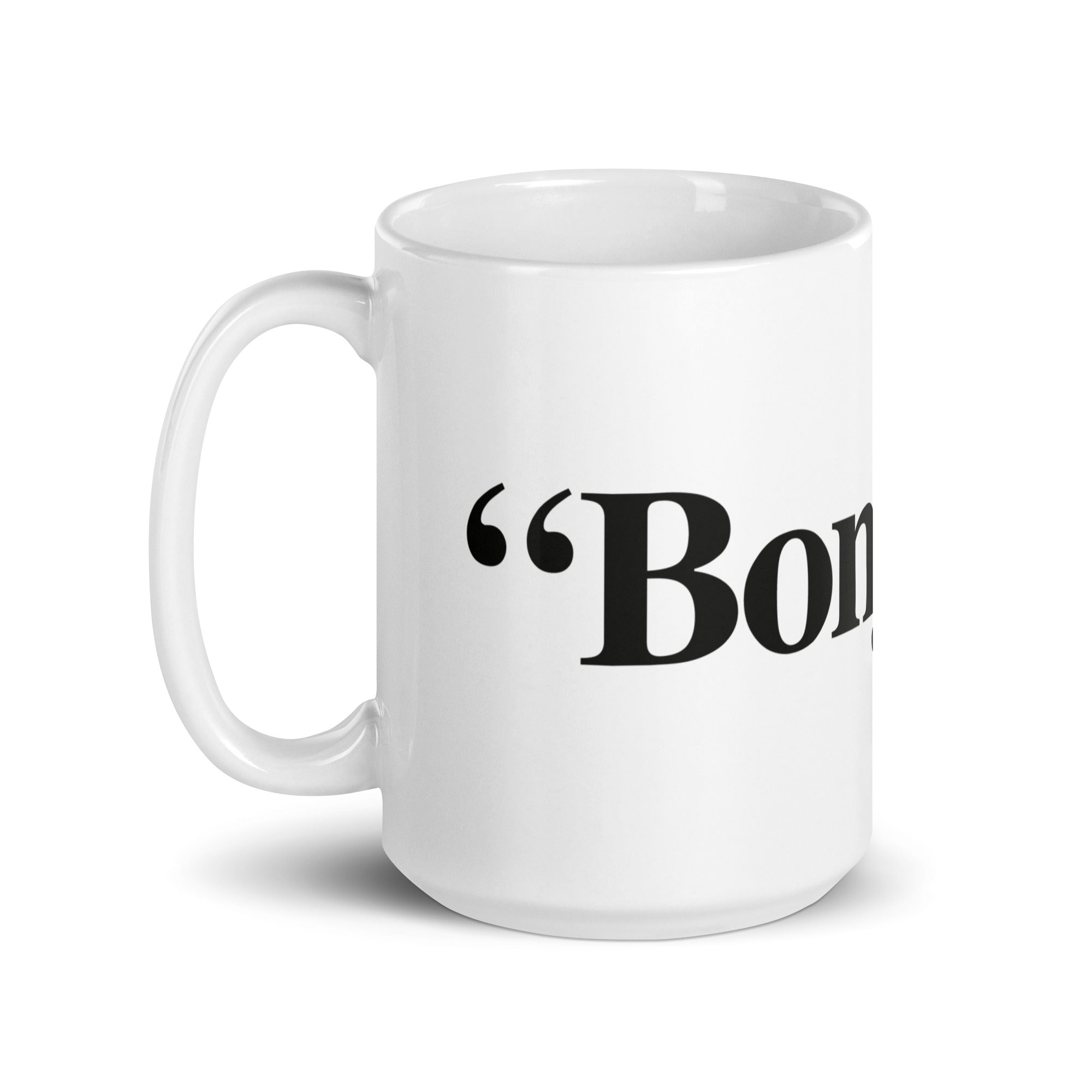 &quot;Bonjour&quot; - Mug Blanc Brillant