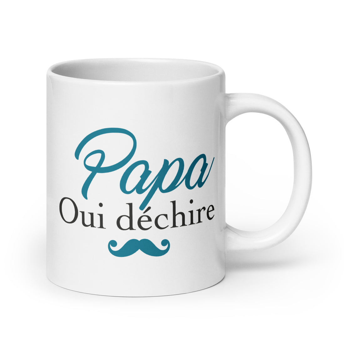 Papa qui déchire - Mug Blanc Brillant