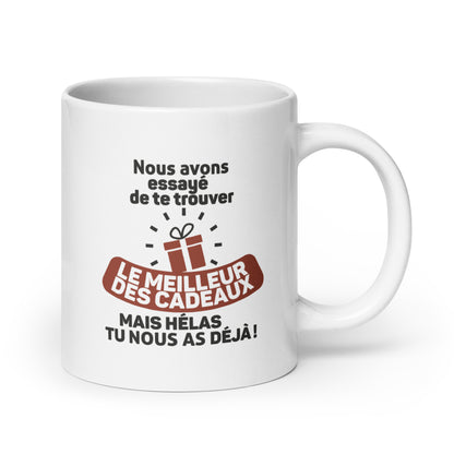 Le meilleur cadeau - Mug Blanc Brillant