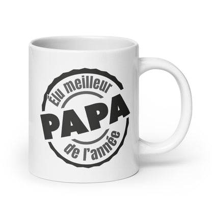 Elu-meilleur-papa - Mug Blanc Brillant