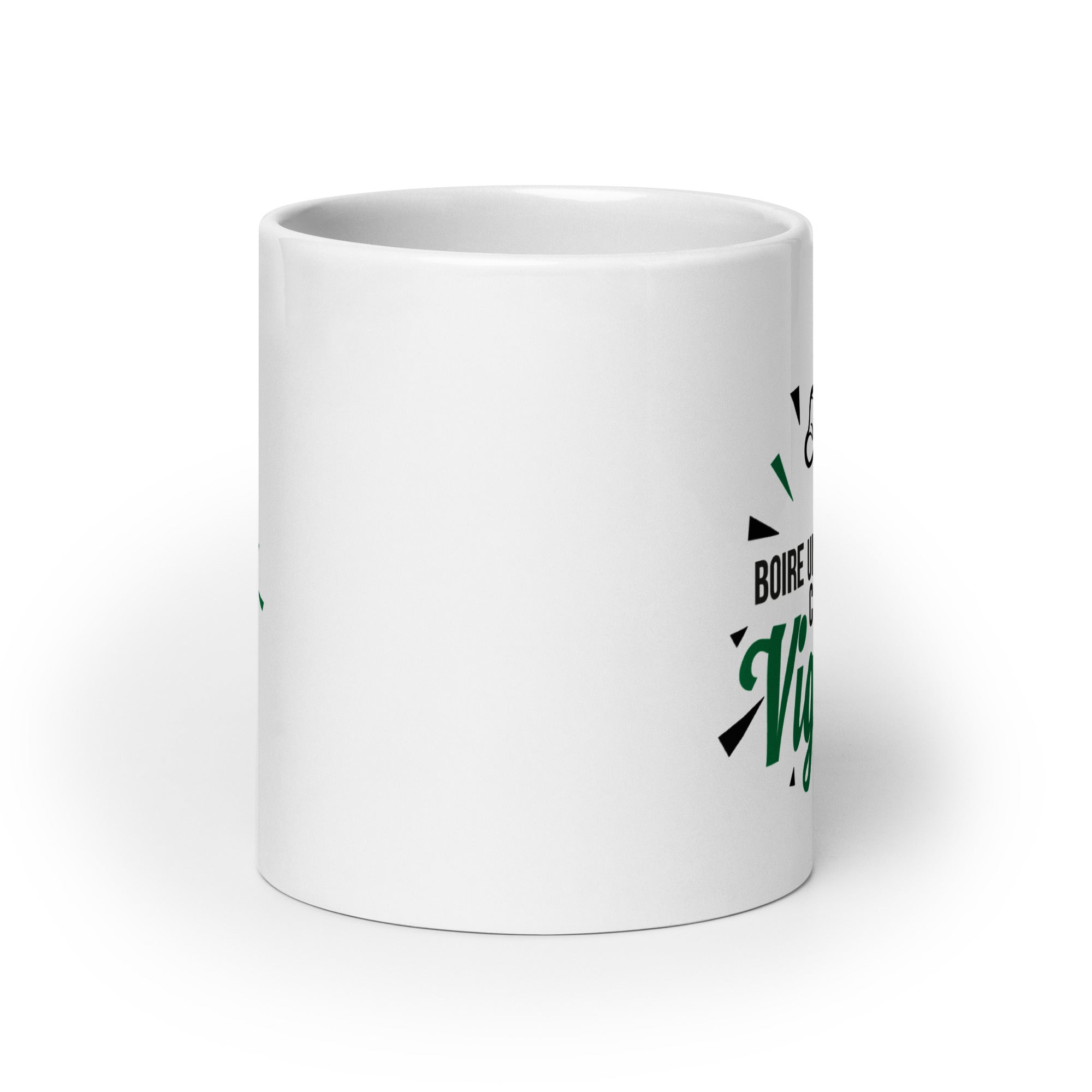 Boire un canon - Mug Blanc Brillant