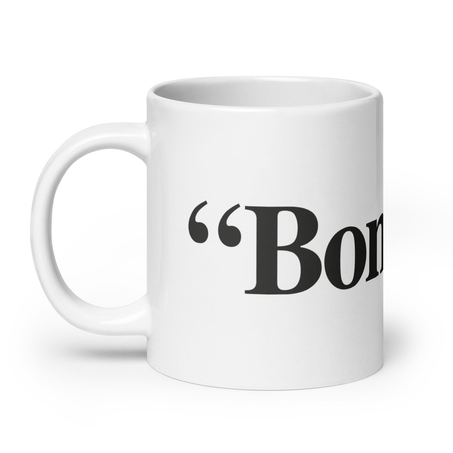 &quot;Bonjour&quot; - Mug Blanc Brillant