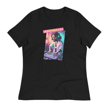 Hop Hop Hop - DVS - Jesus was a DJ - T-shirt Décontracté pour Femme