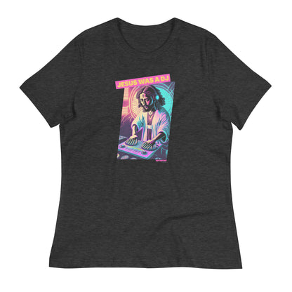 Hop Hop Hop - DVS - Jesus was a DJ - T-shirt Décontracté pour Femme