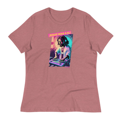 Hop Hop Hop - DVS - Jesus was a DJ - T-shirt Décontracté pour Femme