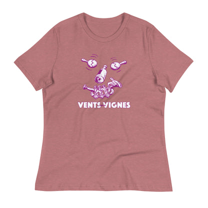 Vents dans les vignes - T-shirt Décontracté pour Femme