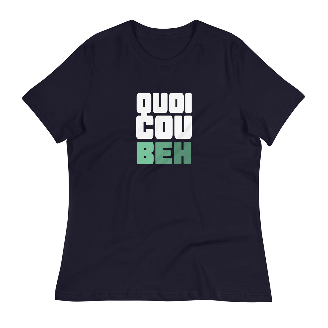 Quoicoubeh - T-shirt Décontracté pour Femme