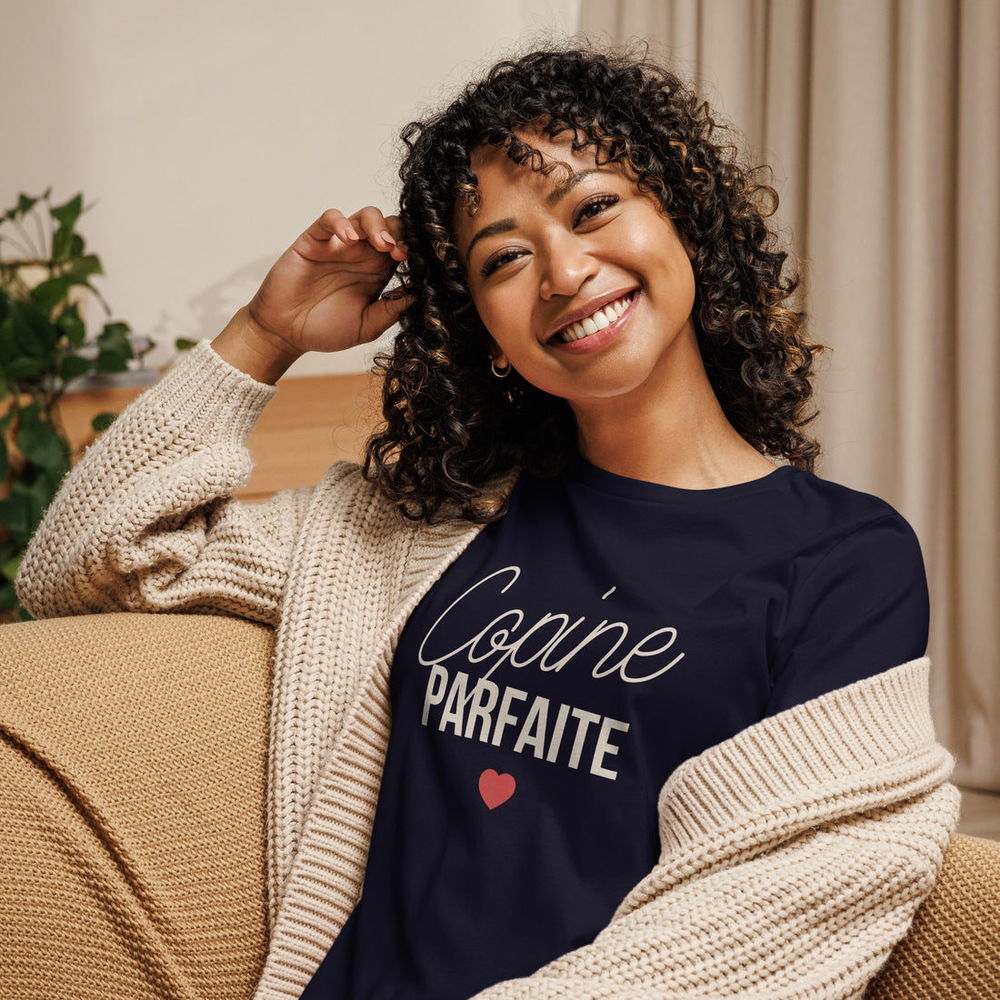 Copine parfaite - T-shirt Décontracté pour Femme