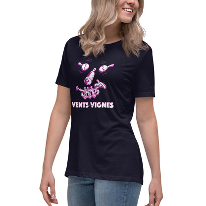 Vents dans les vignes - T-shirt Décontracté pour Femme