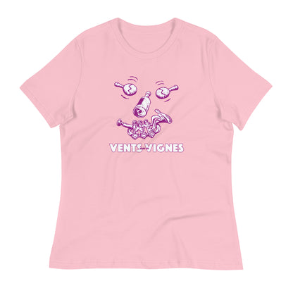 Vents dans les vignes - T-shirt Décontracté pour Femme