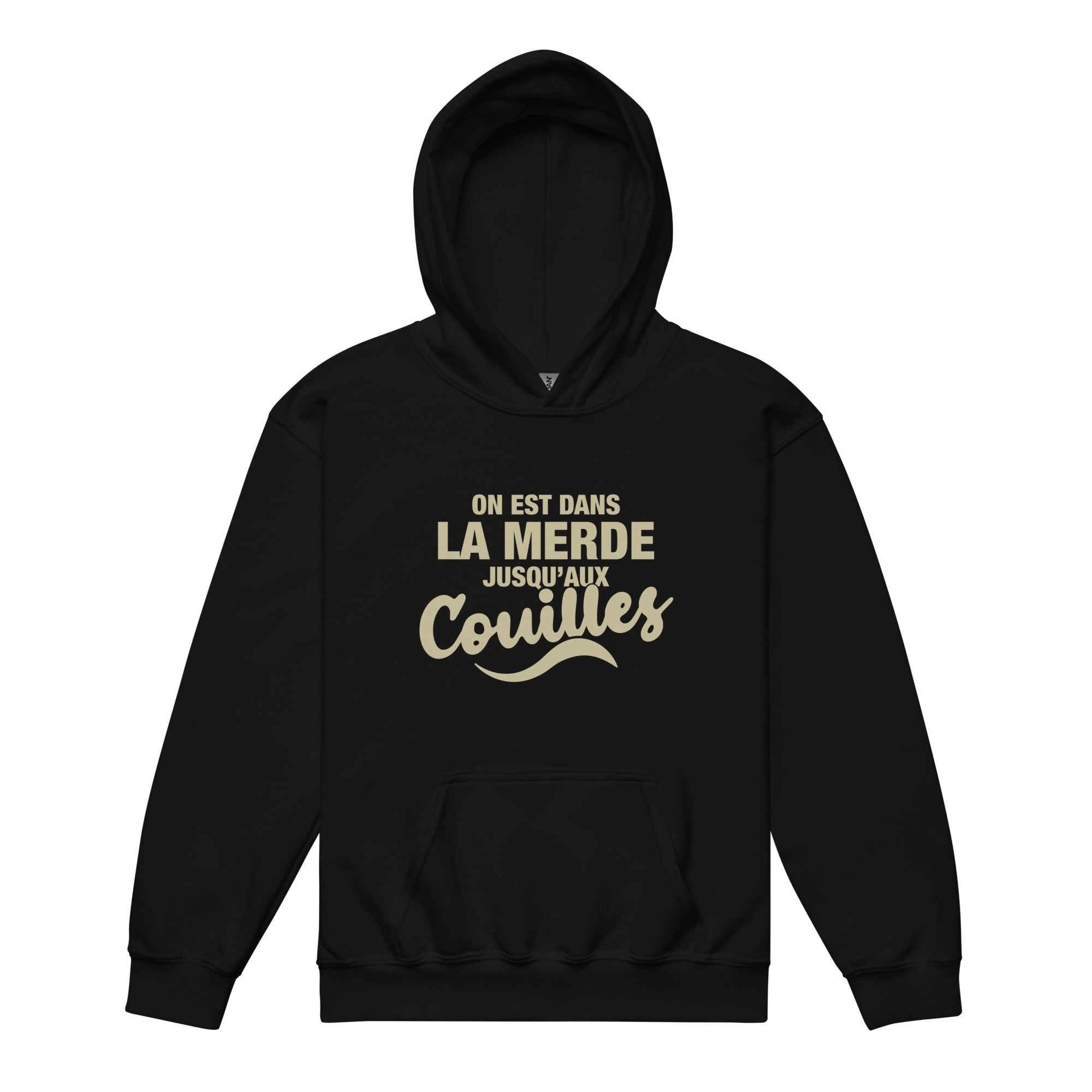 Dans la merde - Sweat à capuche épais pour les jeunes