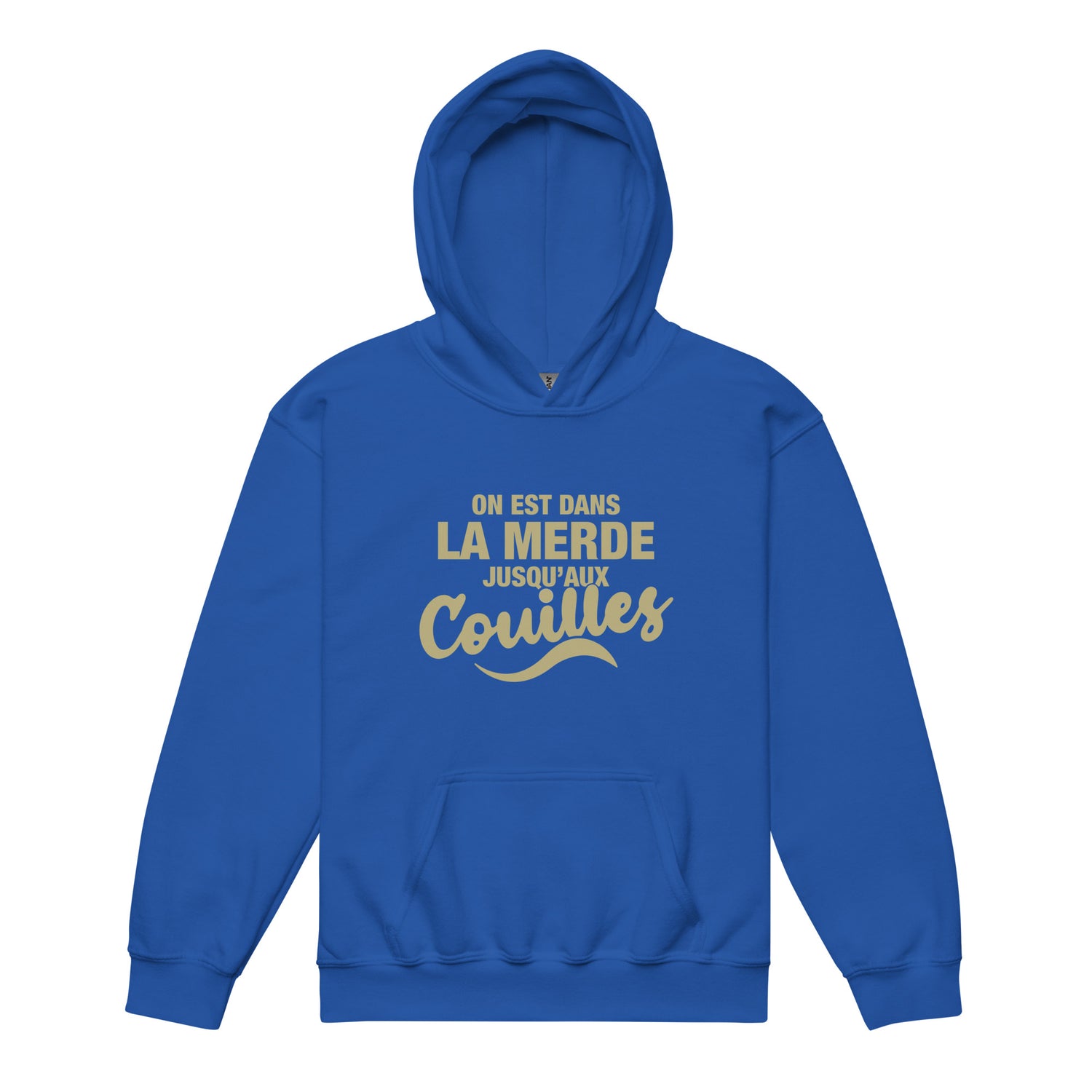 Dans la merde - Sweat à capuche épais pour les jeunes